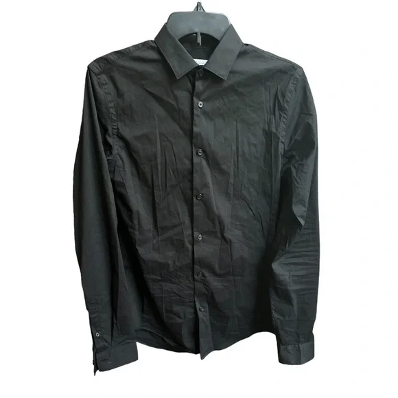 cute fall dresses casual Men's White Cotton Slim Fit Solid Formal Shirt main image 1